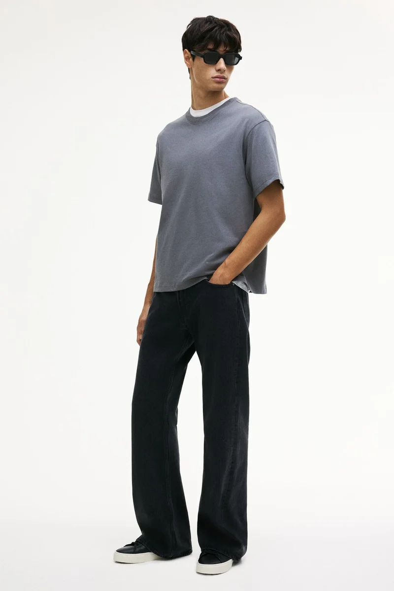 اتش اند ام تي-شيرت بقصة واسعة